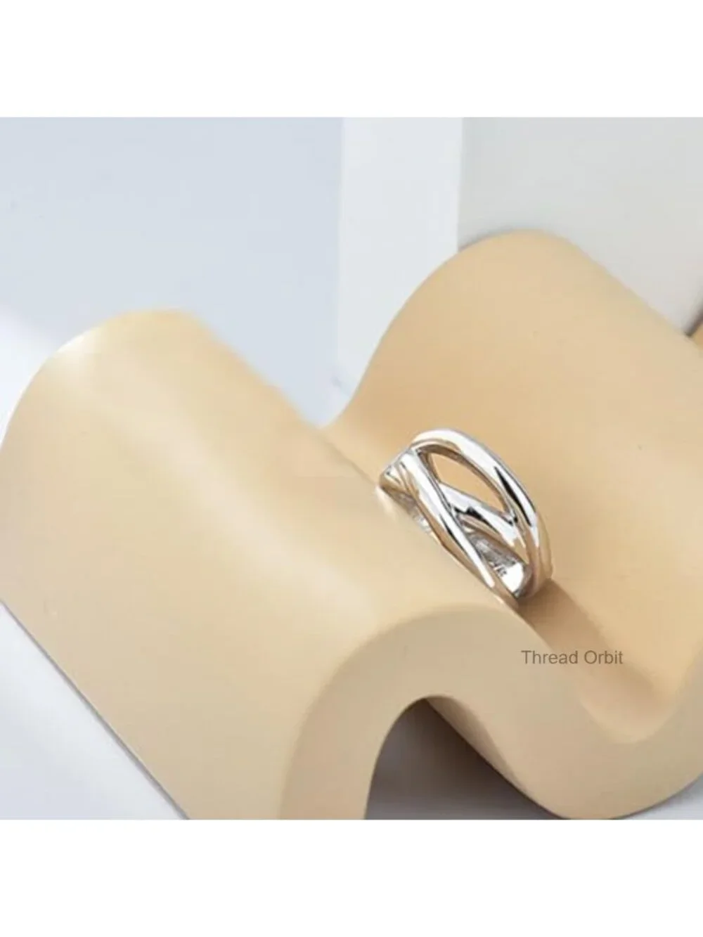 925 Sterling Silver Band Ring Adjustable Chunky Statement Ring Thumb Ring